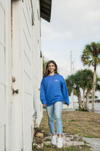 Load image into Gallery viewer, Royal Blue, White &amp; Yellow Crewneck Sweatshirt
